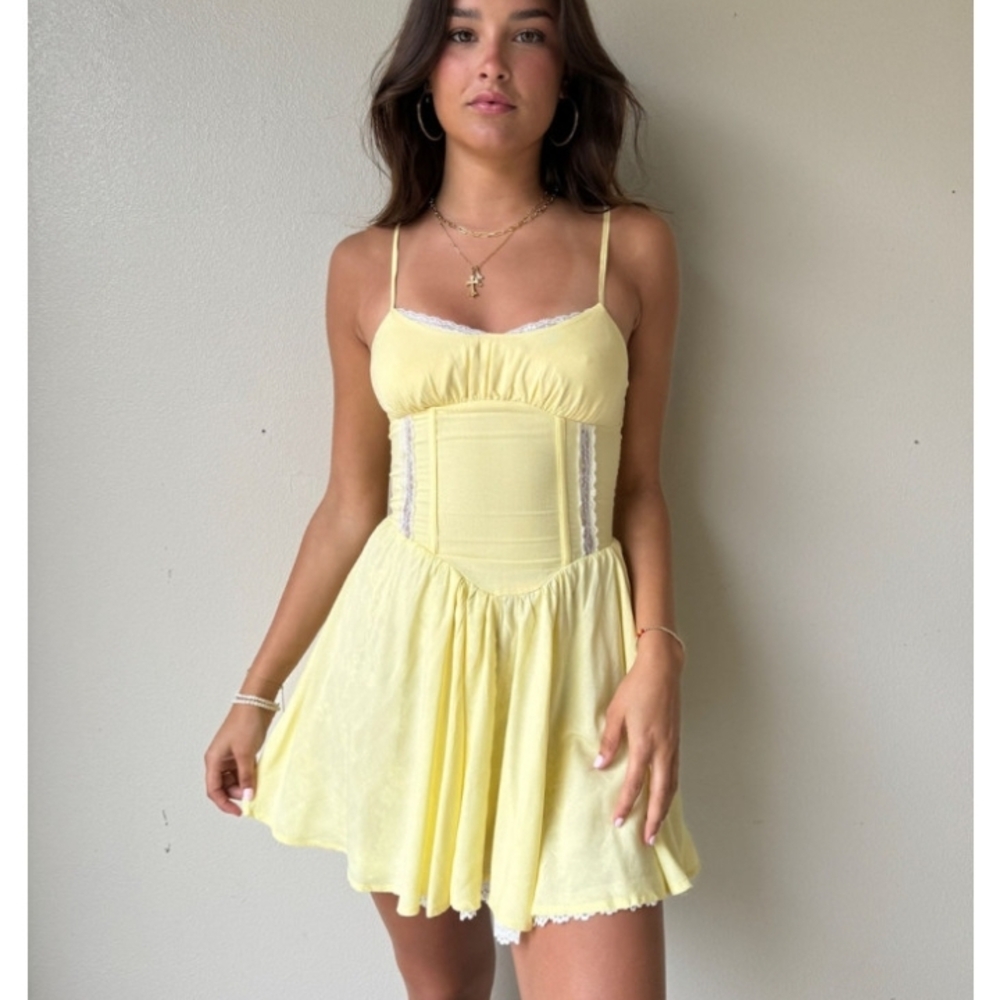 Yellow Mini Dress - Picture 3 of 3